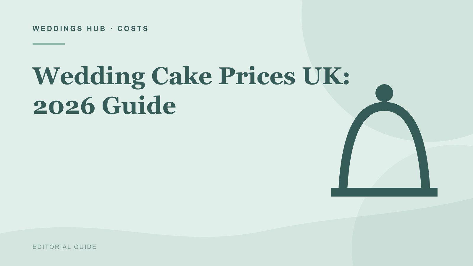 Editorial illustration for Wedding Cake Prices UK: 2026 Guide