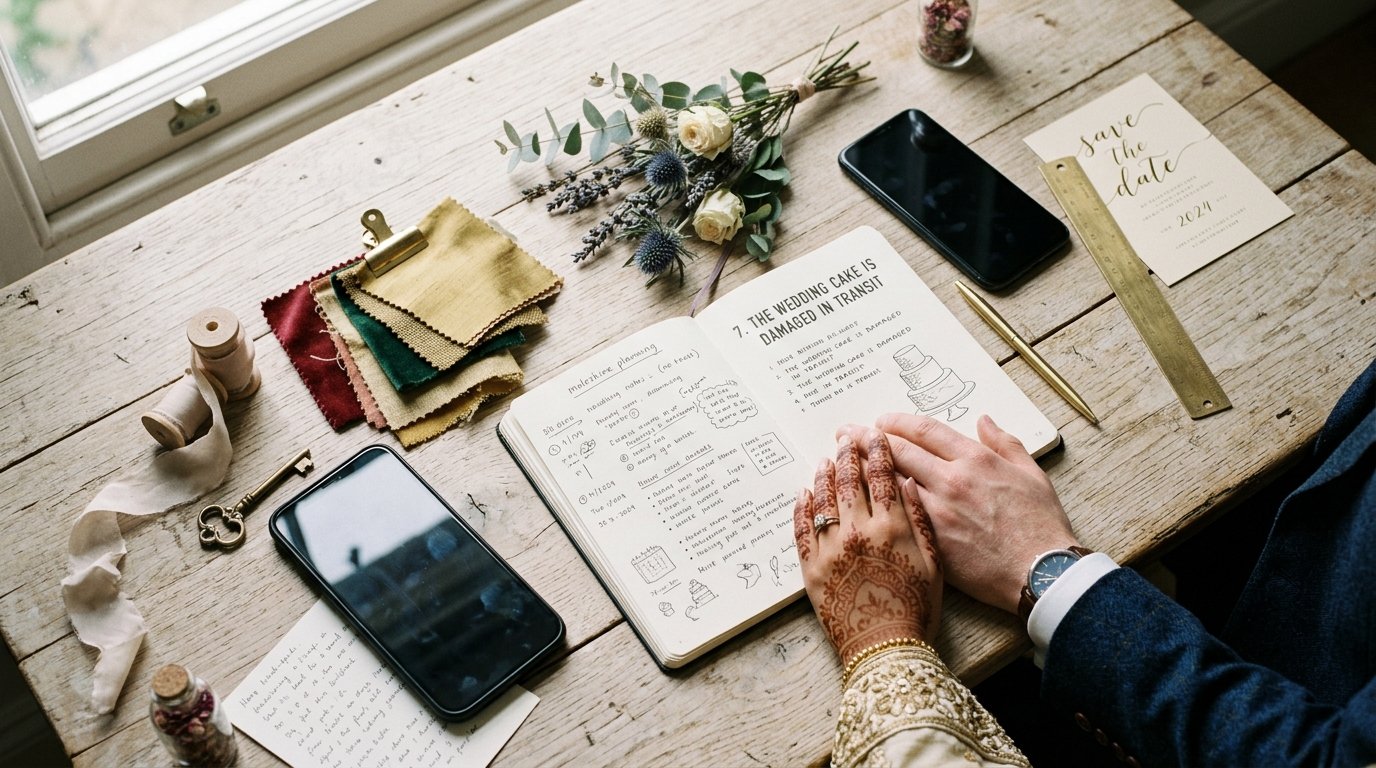 13 Wedding Day Problems No One Warns You About — 7. The wedding cake is damaged in transit, editorial photography for Weddings Hub