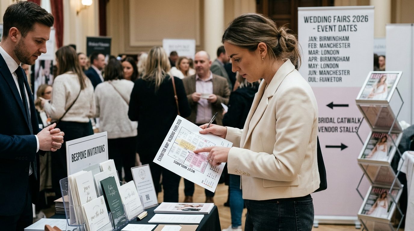 Wedding fair calendar by month for Wedding Fairs 2026: UK Dates & Locations