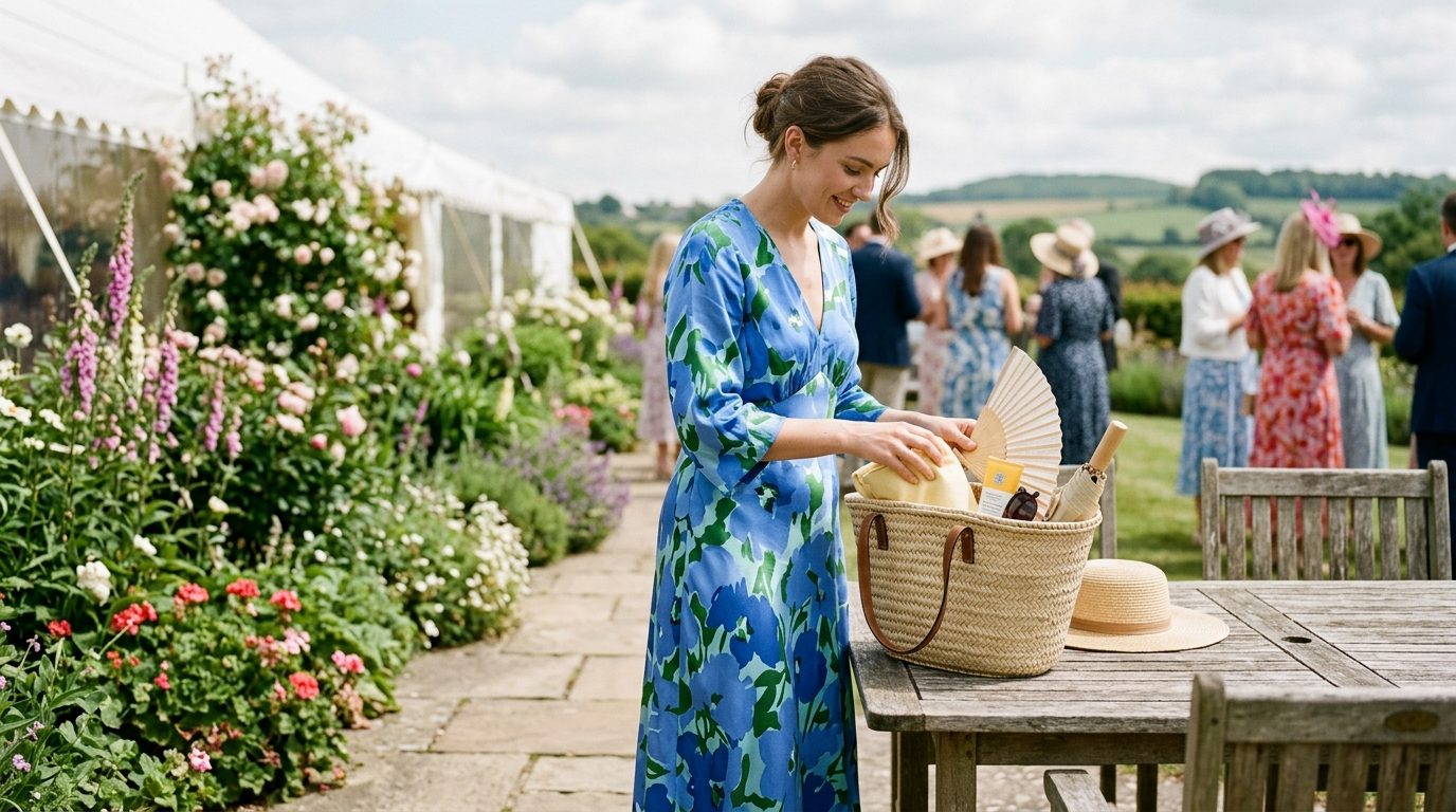What to bring to a June UK wedding for What to Wear as a Wedding Guest in June