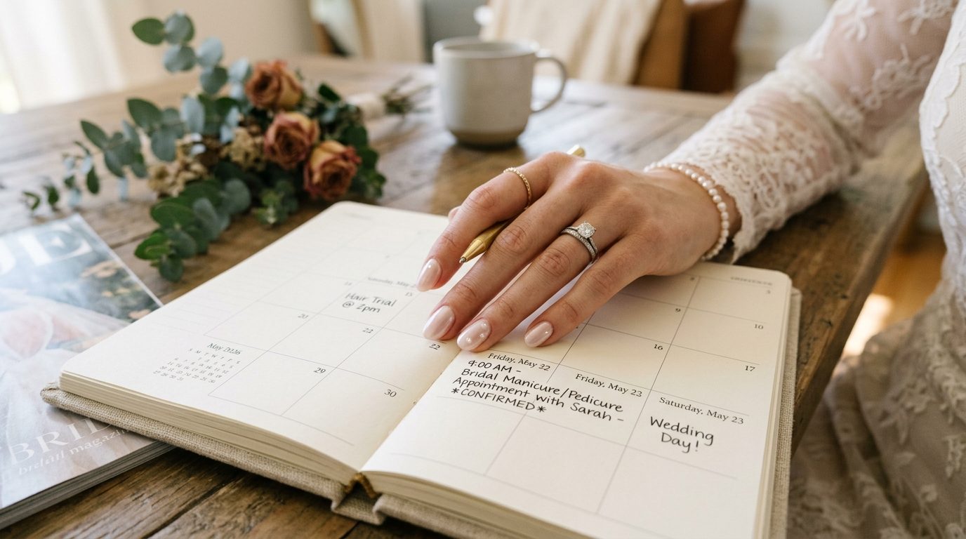 Timing your bridal manicure for Wedding Manicure Trends 2026: Beyond the French
