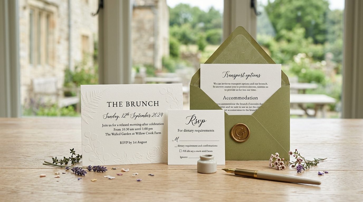 How to communicate the brunch invitation for Post-Wedding Brunch UK: Ideas, Costs & How to Plan One