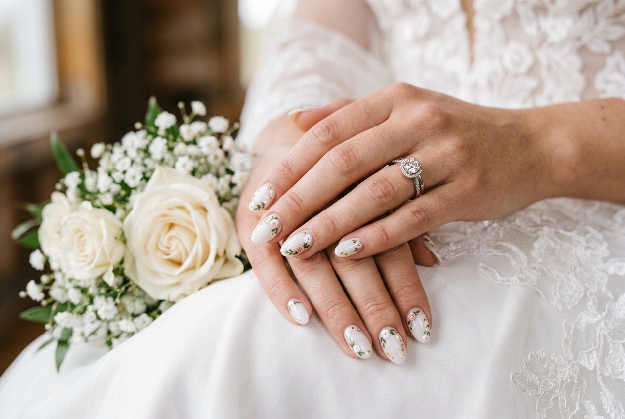 Wedding nails art