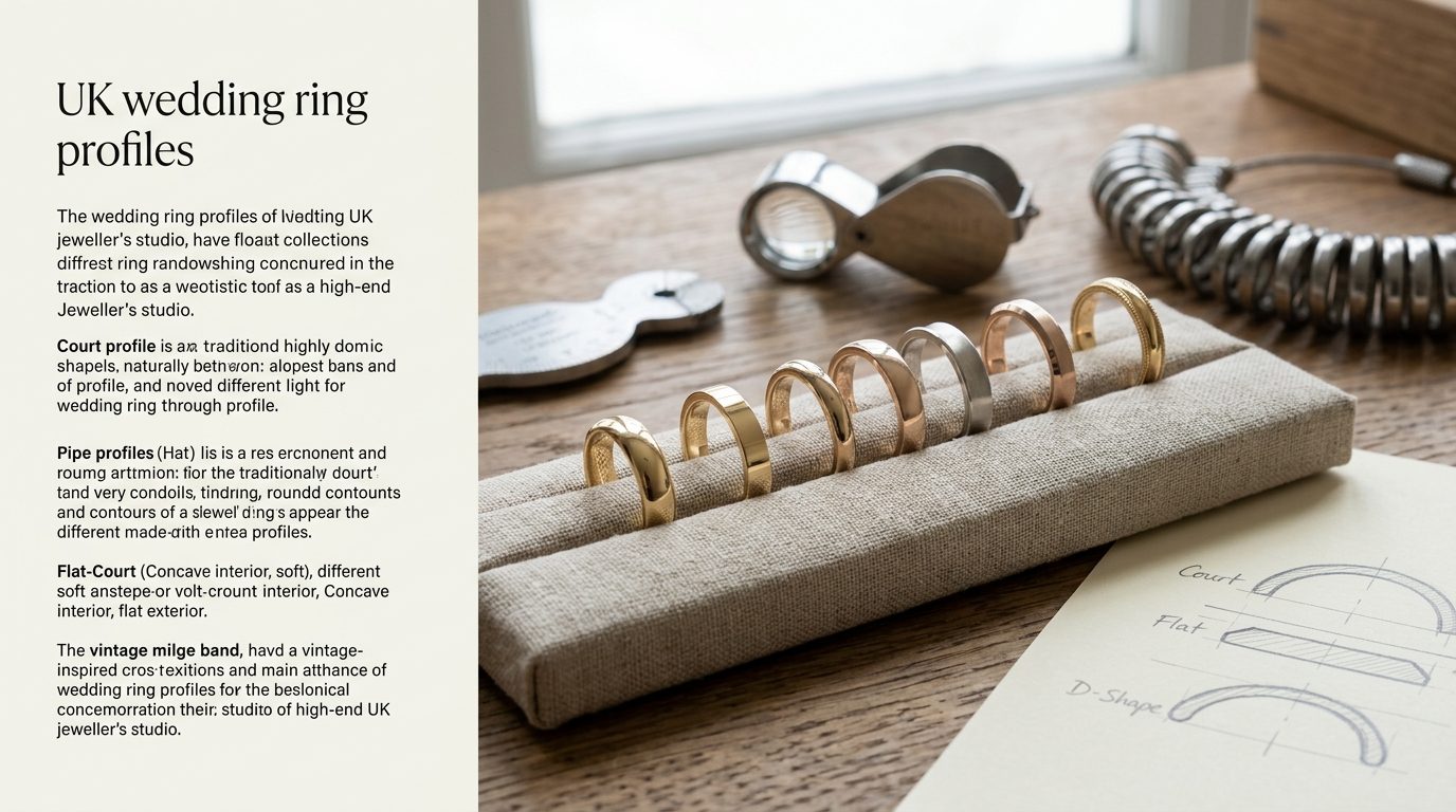 Wedding ring profiles: the shapes that matter for Wedding Rings UK 2026: Costs, Metals & Buying Guide