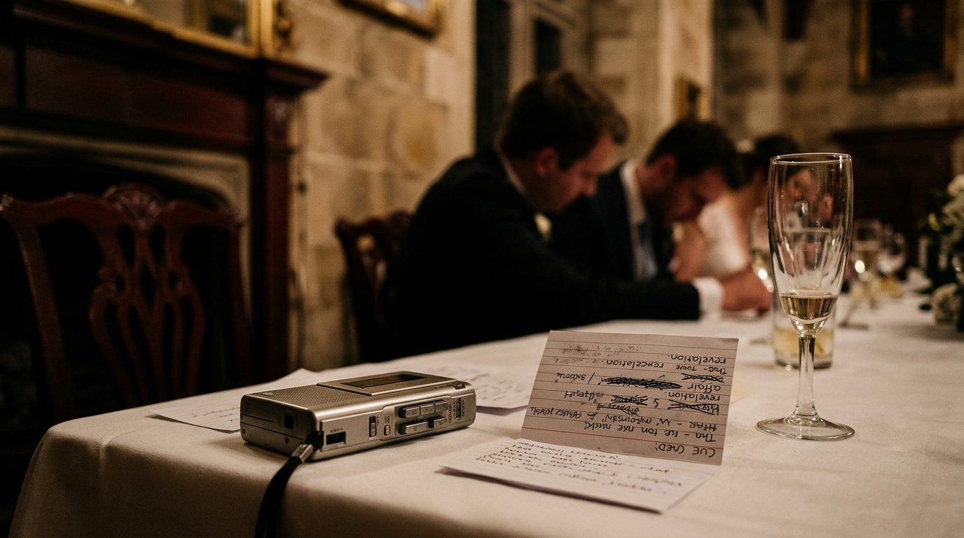 Case 3: the best man who didn't know the affair had ended for Wedding Speeches That Destroyed the Marriage
