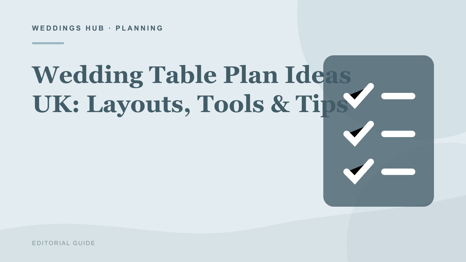 Editorial illustration for Wedding Table Plan Ideas UK: Layouts, Tools & Tips