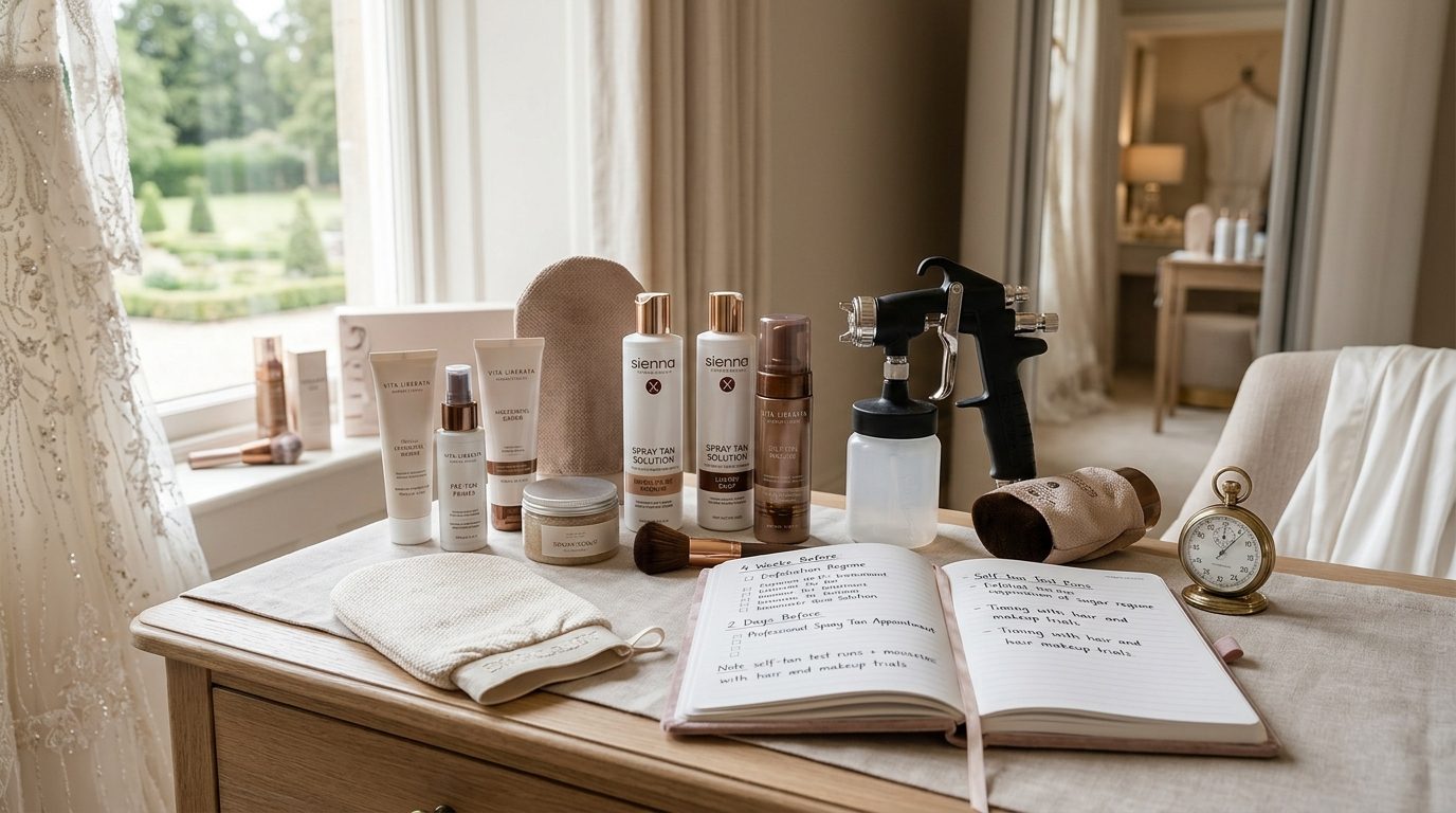 Editorial image for Wedding Tan Guide UK: Spray, Self-Tan & Timing