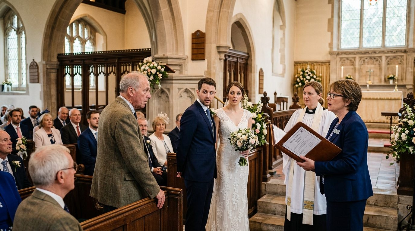 What happens during the ceremony? for What Happens If Someone Objects at a UK Wedding?